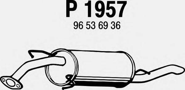 Глушитель выхлопных газов конечный FENNO P1957