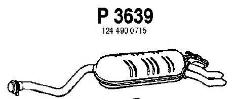 Глушитель выхлопных газов конечный FENNO P3639