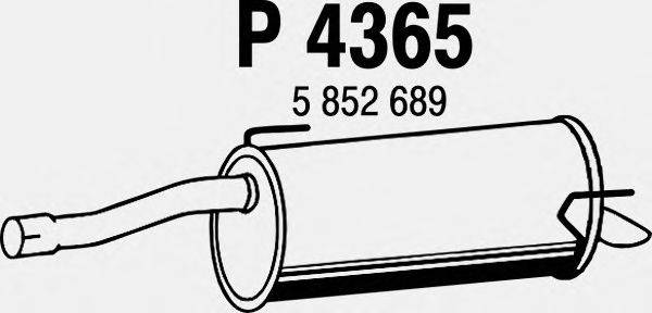 Глушитель выхлопных газов конечный FENNO P4365