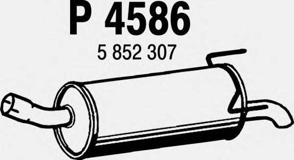 Глушитель выхлопных газов конечный FENNO P4586