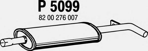 Средний глушитель выхлопных газов FENNO P5099