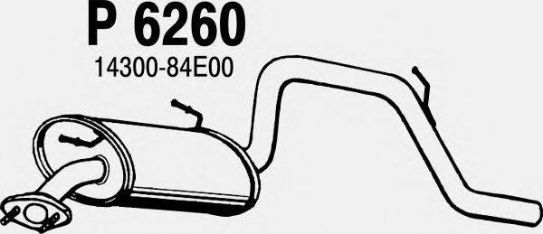 Глушитель выхлопных газов конечный MTS 60464