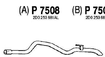 Труба выхлопного газа FENNO P7508