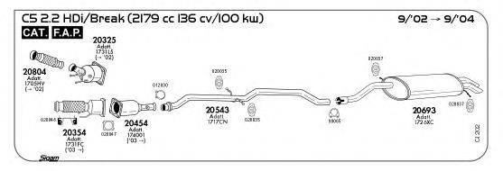 Система выпуска ОГ SIGAM CI202