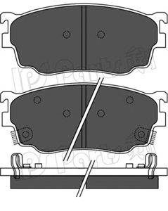 Комплект тормозных колодок, дисковый тормоз IPS Parts IBD1367