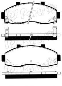 Комплект тормозных колодок, дисковый тормоз IPS Parts IBD-1K01