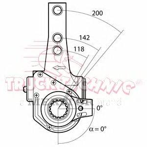 Регулируемый вал, регулятор TRUCKTECHNIC TT70.02.103
