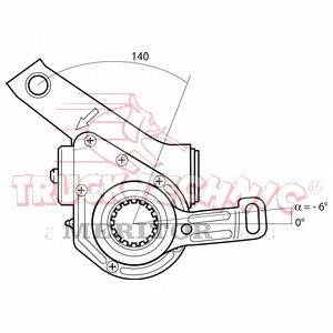 Регулируемый вал, регулятор TRUCKTECHNIC TT70.02.181