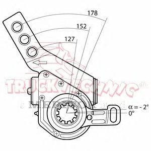 Регулируемый вал, регулятор TRUCKTECHNIC TT70.02.238