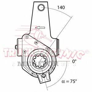 Регулируемый вал, регулятор TRUCKTECHNIC TT70.02.457