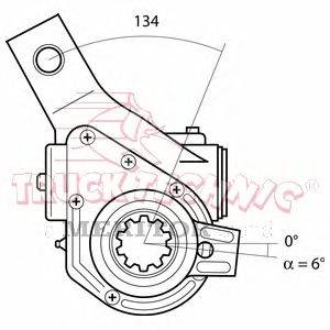 Регулируемый вал, регулятор TRUCKTECHNIC TT70.02.724