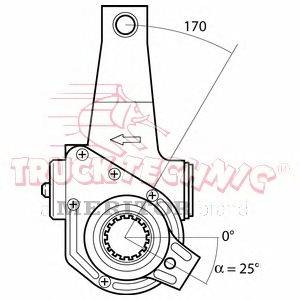 Регулируемый вал, регулятор TRUCKTECHNIC TT70.09.058
