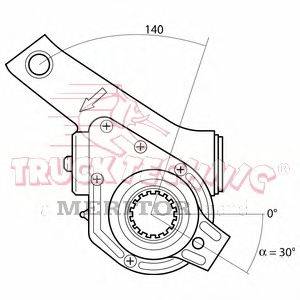 Регулируемый вал, регулятор TRUCKTECHNIC TT70.09.177