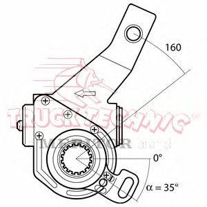 Регулируемый вал, регулятор TRUCKTECHNIC TT70.09.294
