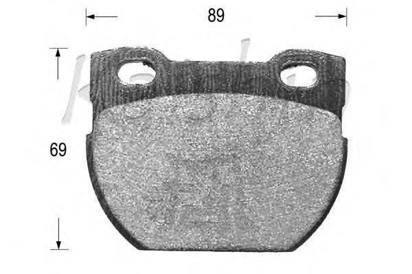 Комплект тормозных колодок, дисковый тормоз KAISHIN D10104
