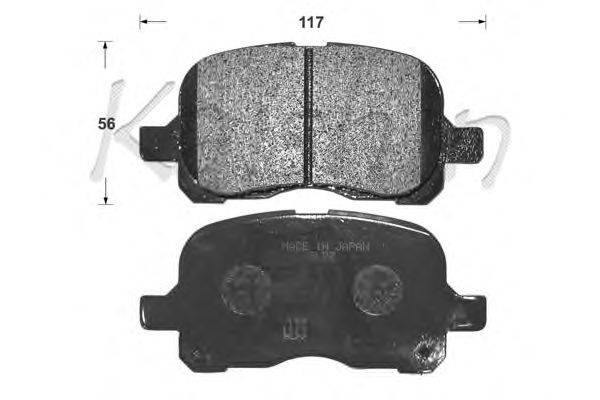 Комплект тормозных колодок, дисковый тормоз KAISHIN D2216