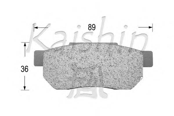 Комплект тормозных колодок, дисковый тормоз KAISHIN D5018