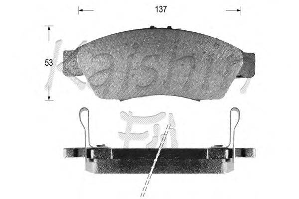 Комплект тормозных колодок, дисковый тормоз KAISHIN D9042