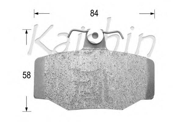 Комплект тормозных колодок, дисковый тормоз KAISHIN FK1214
