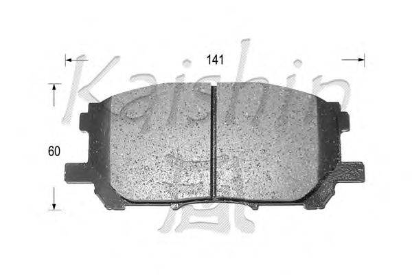 Комплект тормозных колодок, дисковый тормоз KAISHIN FK2249