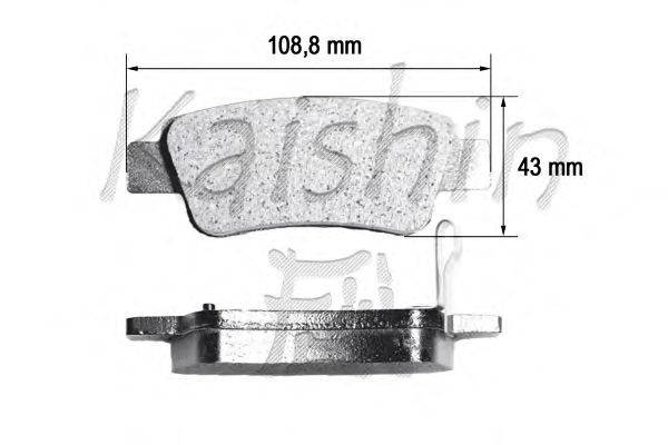 Комплект тормозных колодок, дисковый тормоз KAISHIN FK5159