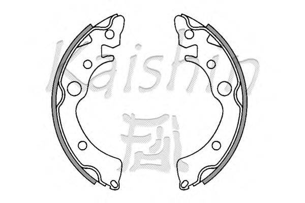 Комплект тормозных колодок KAISHIN K5518