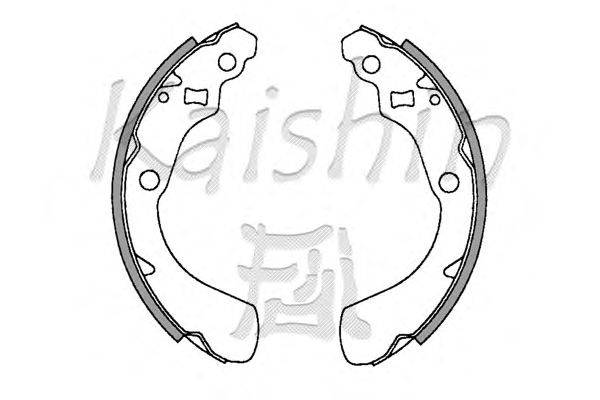 Комплект тормозных колодок KAISHIN K5528