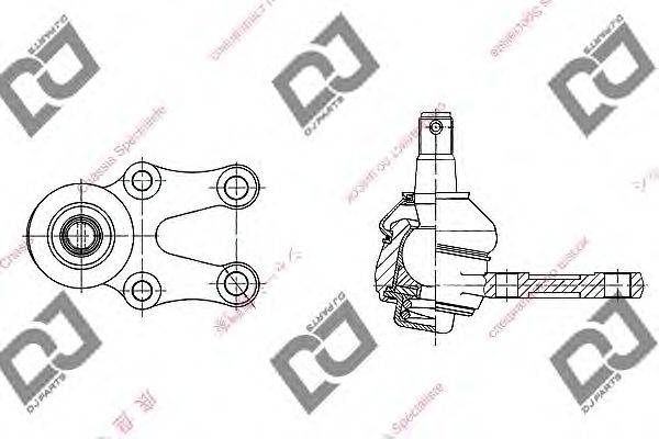 Несущий / направляющий шарнир DJ PARTS DB1008