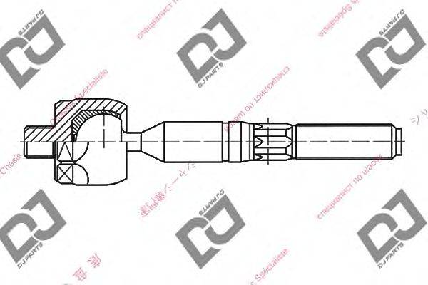 Осевой шарнир, рулевая тяга DJ PARTS DR1015