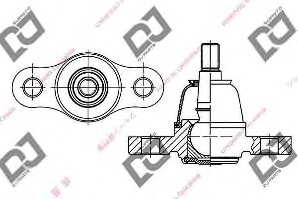 Несущий / направляющий шарнир DJ PARTS DB1187