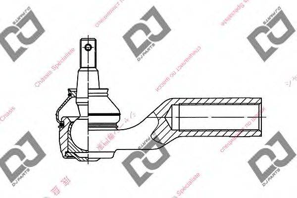 Наконечник поперечной рулевой тяги DJ PARTS DE1066