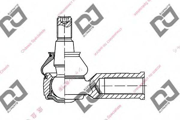 Наконечник поперечной рулевой тяги DJ PARTS DE1102