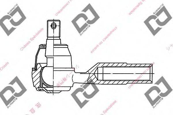 Наконечник поперечной рулевой тяги DJ PARTS DE1267