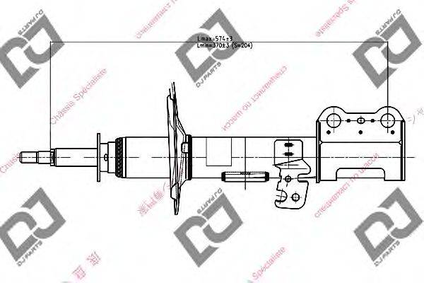 Амортизатор DJ PARTS DS1043GS