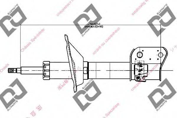 Амортизатор DJ PARTS DS1090GS