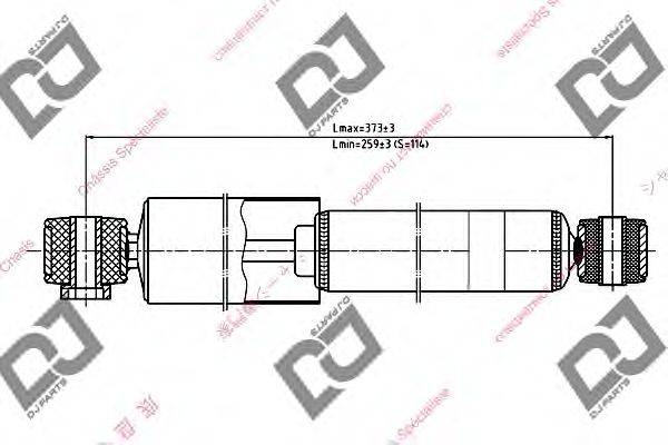 Амортизатор DJ PARTS DS1295GT