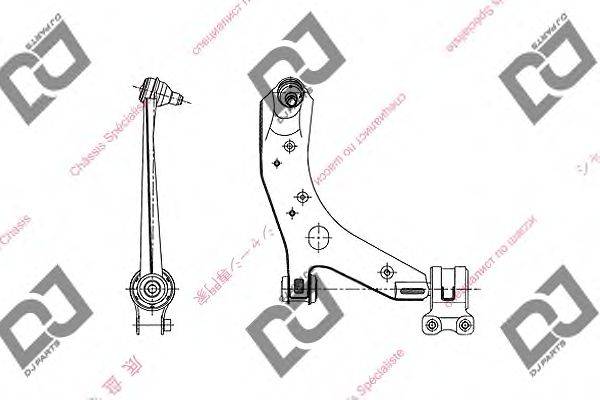 Рычаг независимой подвески колеса, подвеска колеса DJ PARTS DA1040