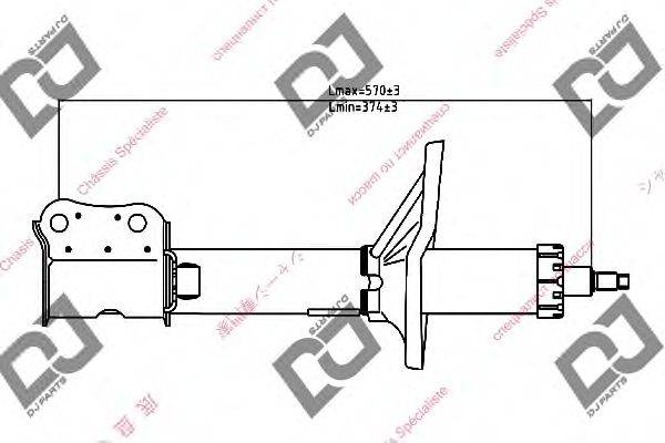 Амортизатор DJ PARTS DS1361GS