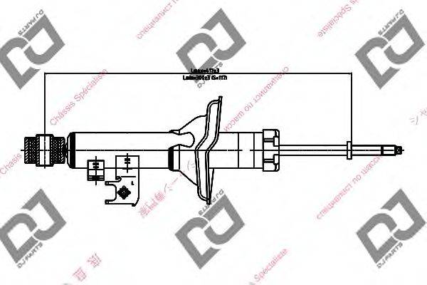 Амортизатор DJ PARTS DS1680GT