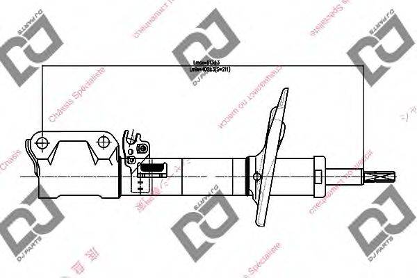 Амортизатор DJ PARTS DS1723GS