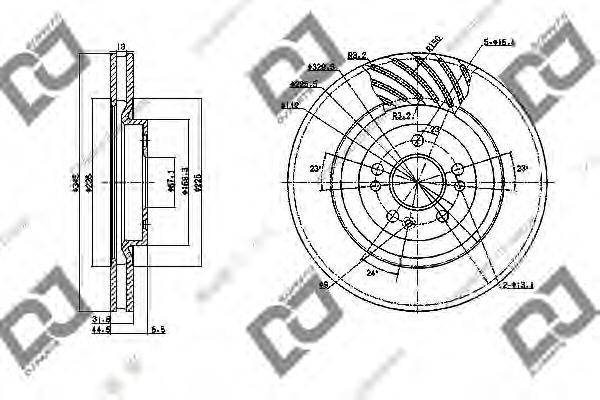 Тормозной диск DJ PARTS BD1152