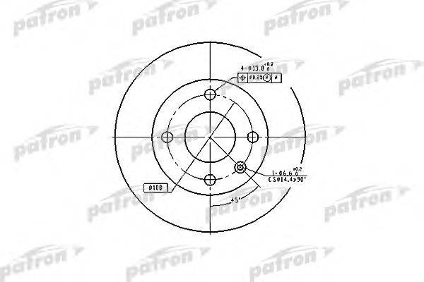 Тормозной диск PATRON PBD1658