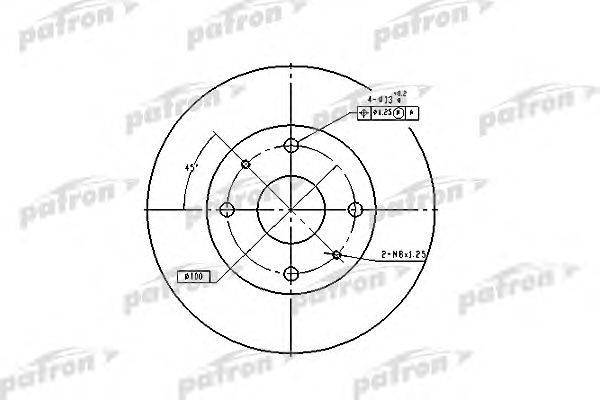 Тормозной диск PATRON PBD2576