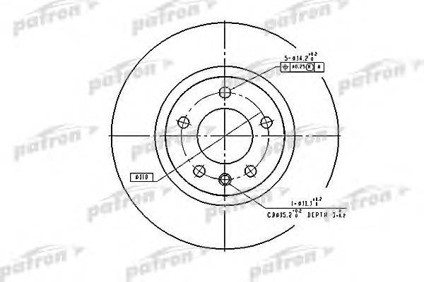 Тормозной диск PATRON PBD2720