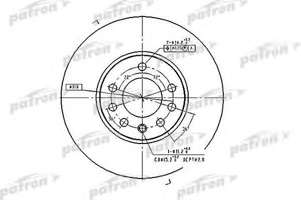 Тормозной диск PATRON PBD4048