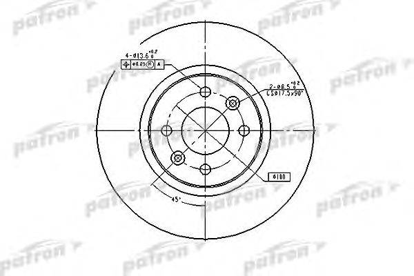 Тормозной диск PATRON PBD4110