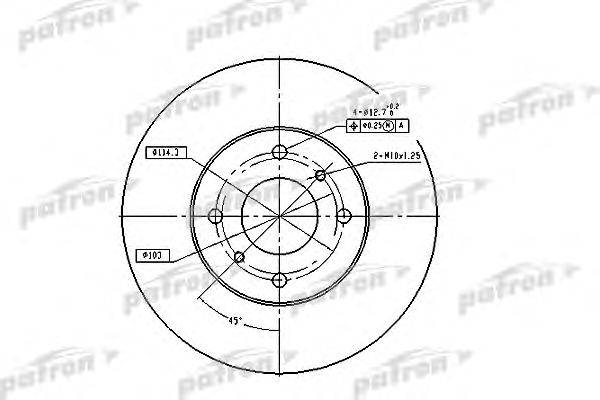 Тормозной диск PATRON PBD4169