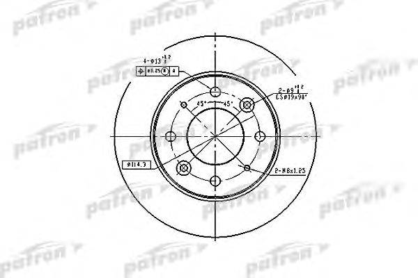 Тормозной диск PATRON PBD4171