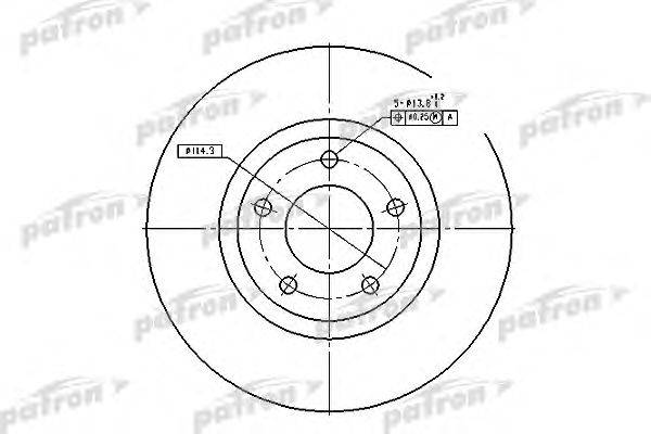 Тормозной диск PATRON PBD4385