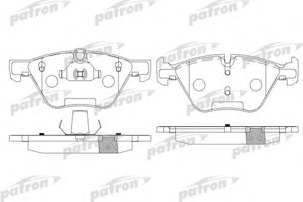 Комплект тормозных колодок, дисковый тормоз PATRON PBP1773